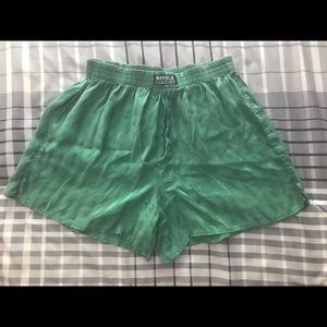 Silk striped boxer shorts